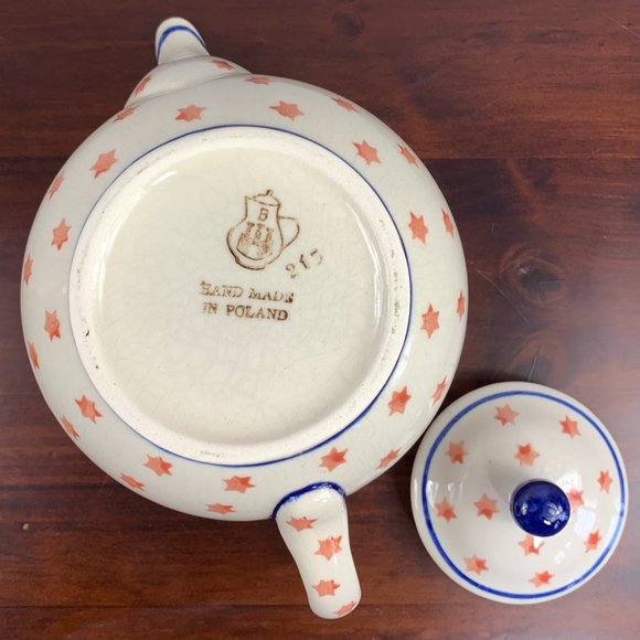 Vintage Boslawiec Pottery Tea Pot - Picture 7 of 8